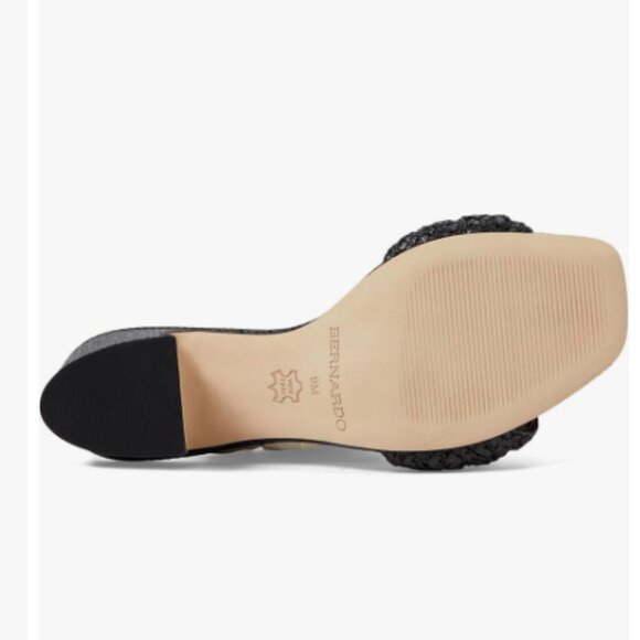 new  BERNARDO Made In Brazil Bali Woven Heel Sandals Light Natural 663mn - Picture 6 of 12